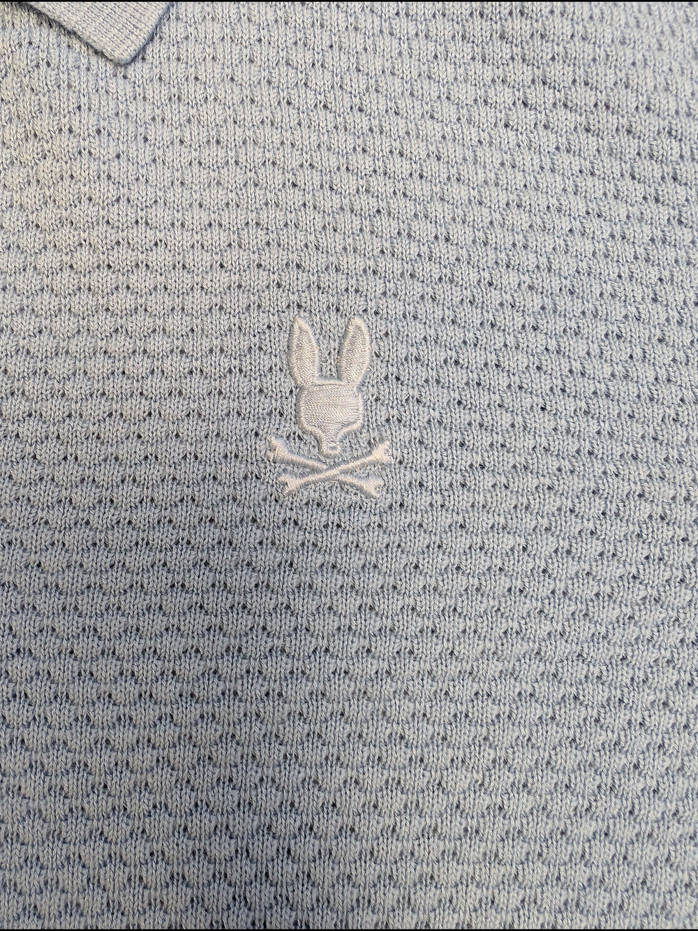 Psycho Bunny Light Blue Knit Polo - Picture 2 of 6